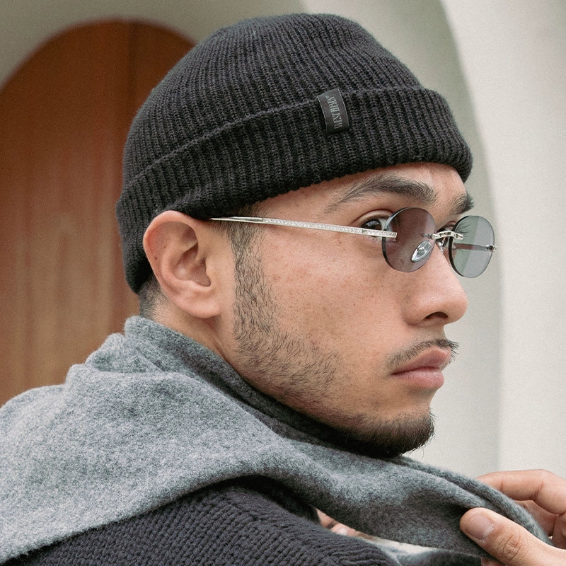 WESTELEVEN Simple Wool Hat Dome Knitted Hat