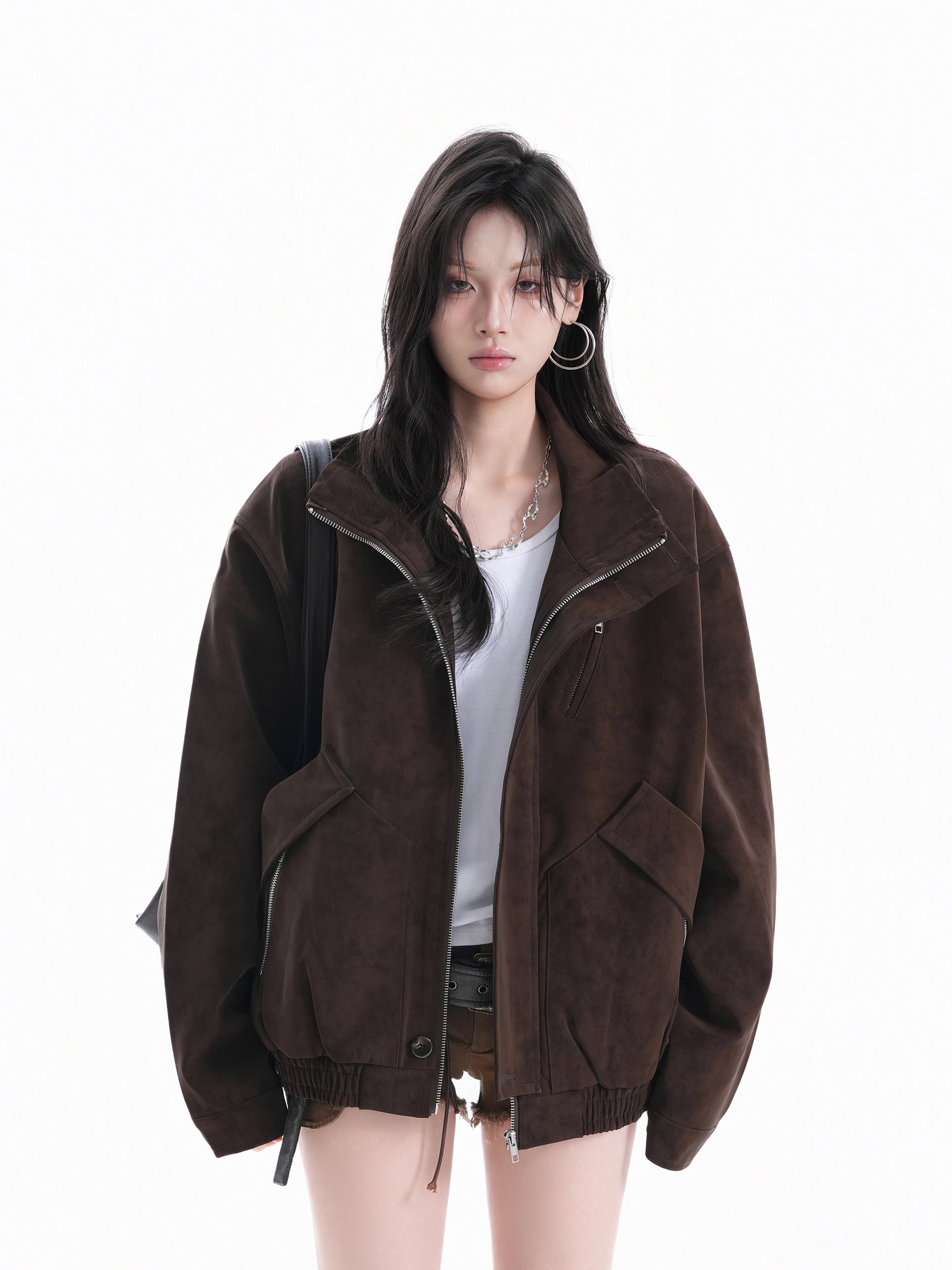 Zuocisankon Vintage Loose Jacket