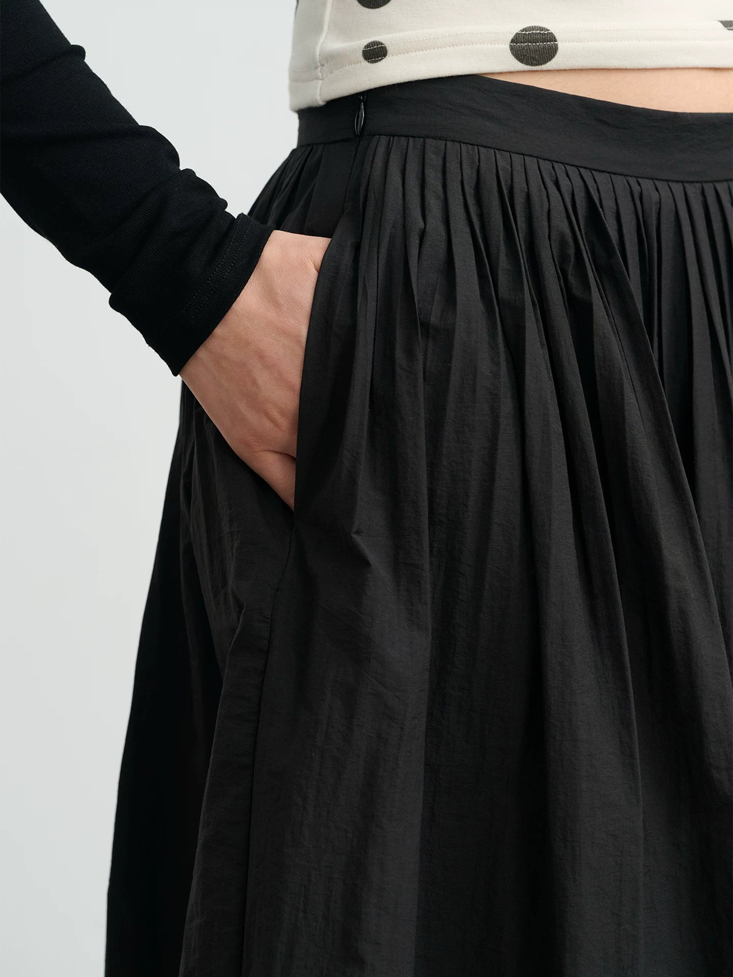 LINY LIBERTY Organ Pleated Skirt