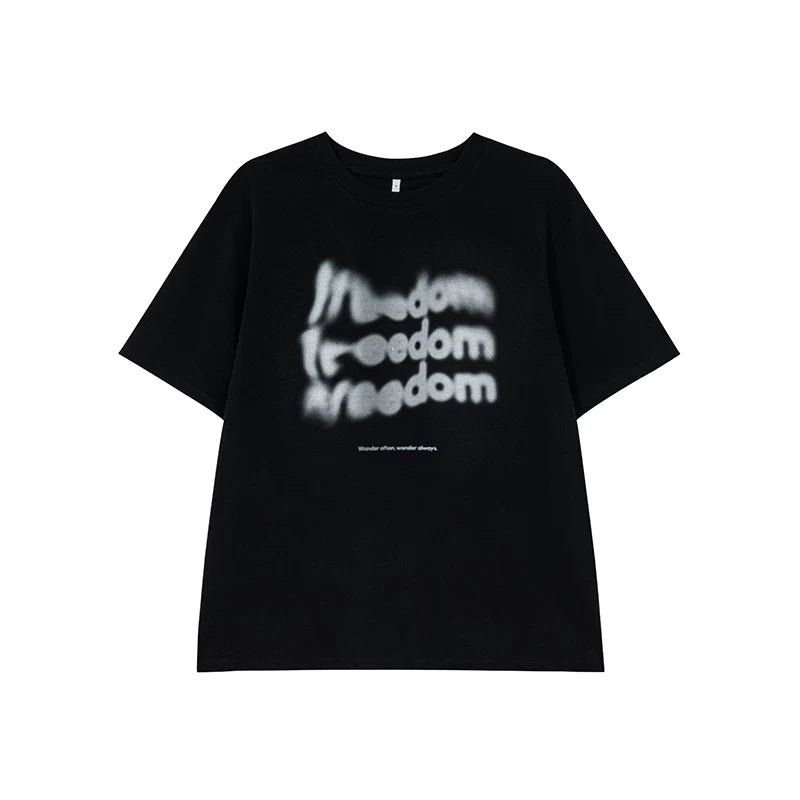 KANO Casual Letter Print Loose Tee