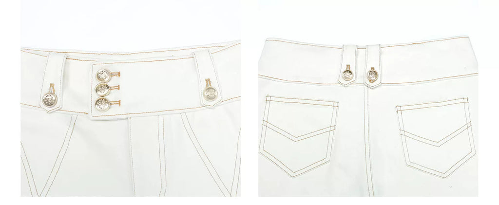 Audwyn Open-line Stretch Slim Casual Flared Trousers