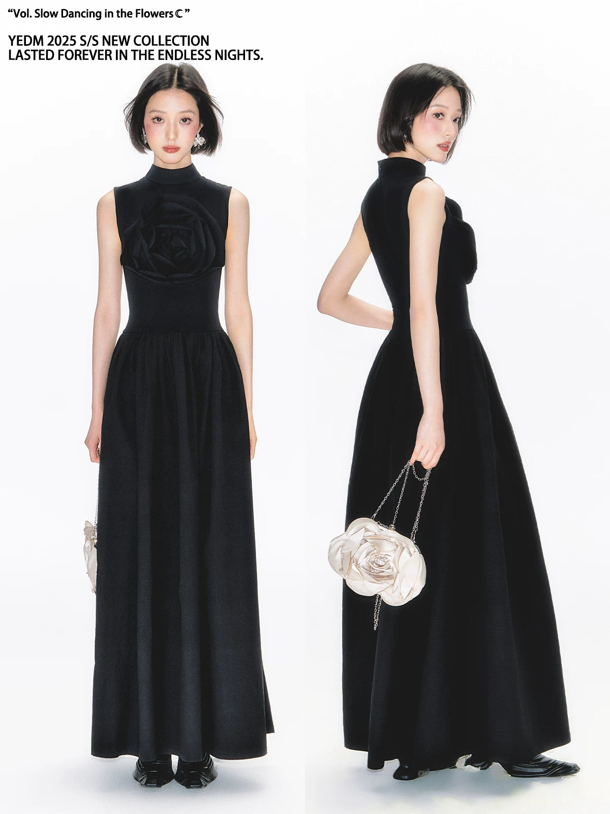 YEDM Rose Vest Skirt Long Skirt