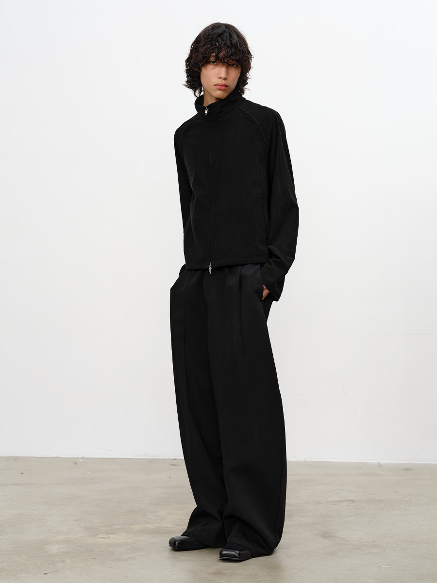 JCAESAR Corduroy Double Zip Jacket