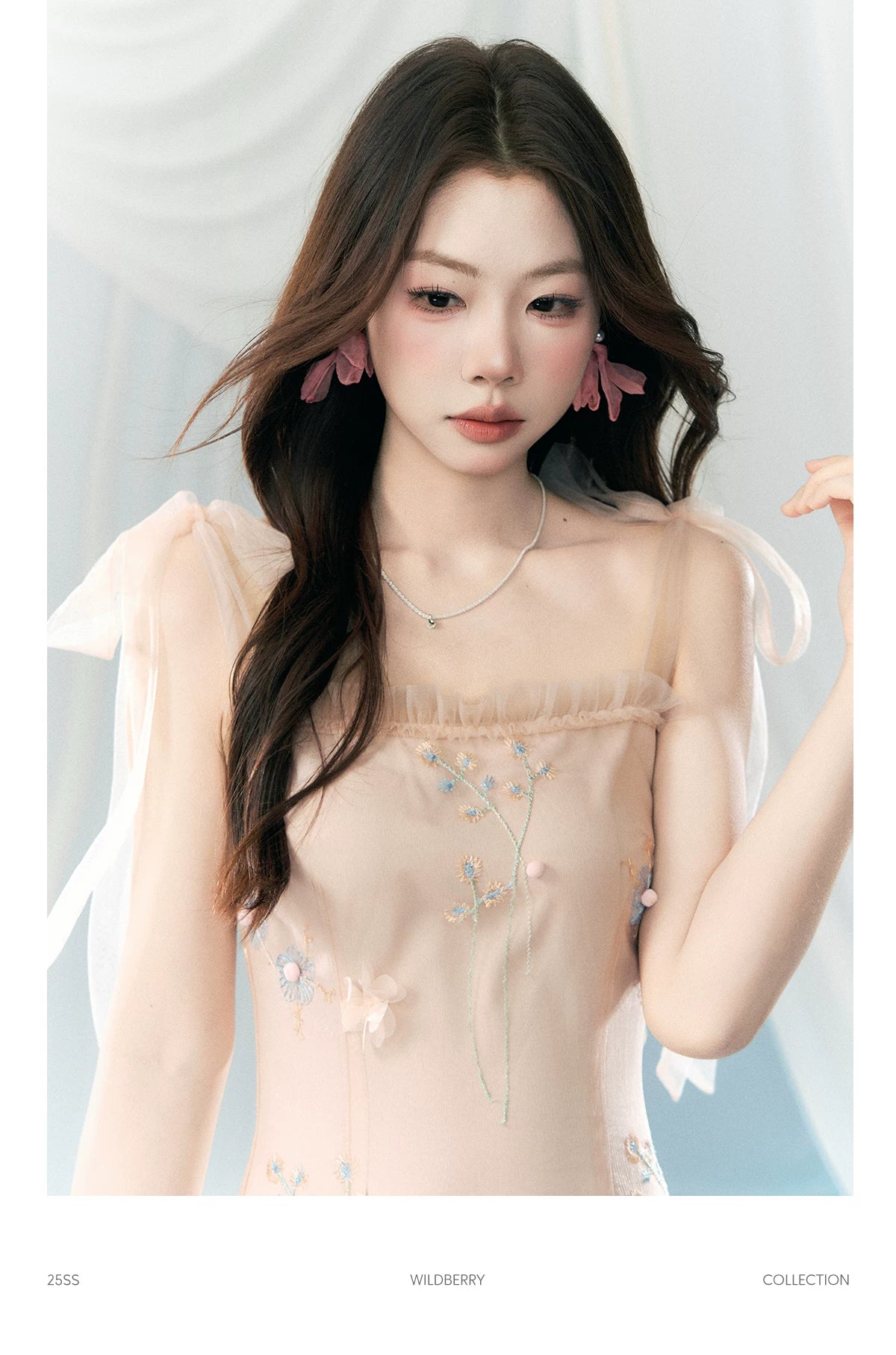 Wildberry Embroidered Suspender Dress