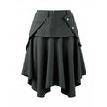JIKOO Asymmetrical Tooling Splicing and Cutting Skirt