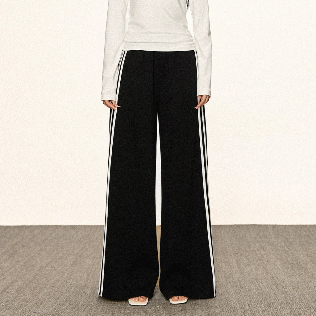 Cherry Melody | 420g Heavyweight Vintage Side Stripe Track Pants
