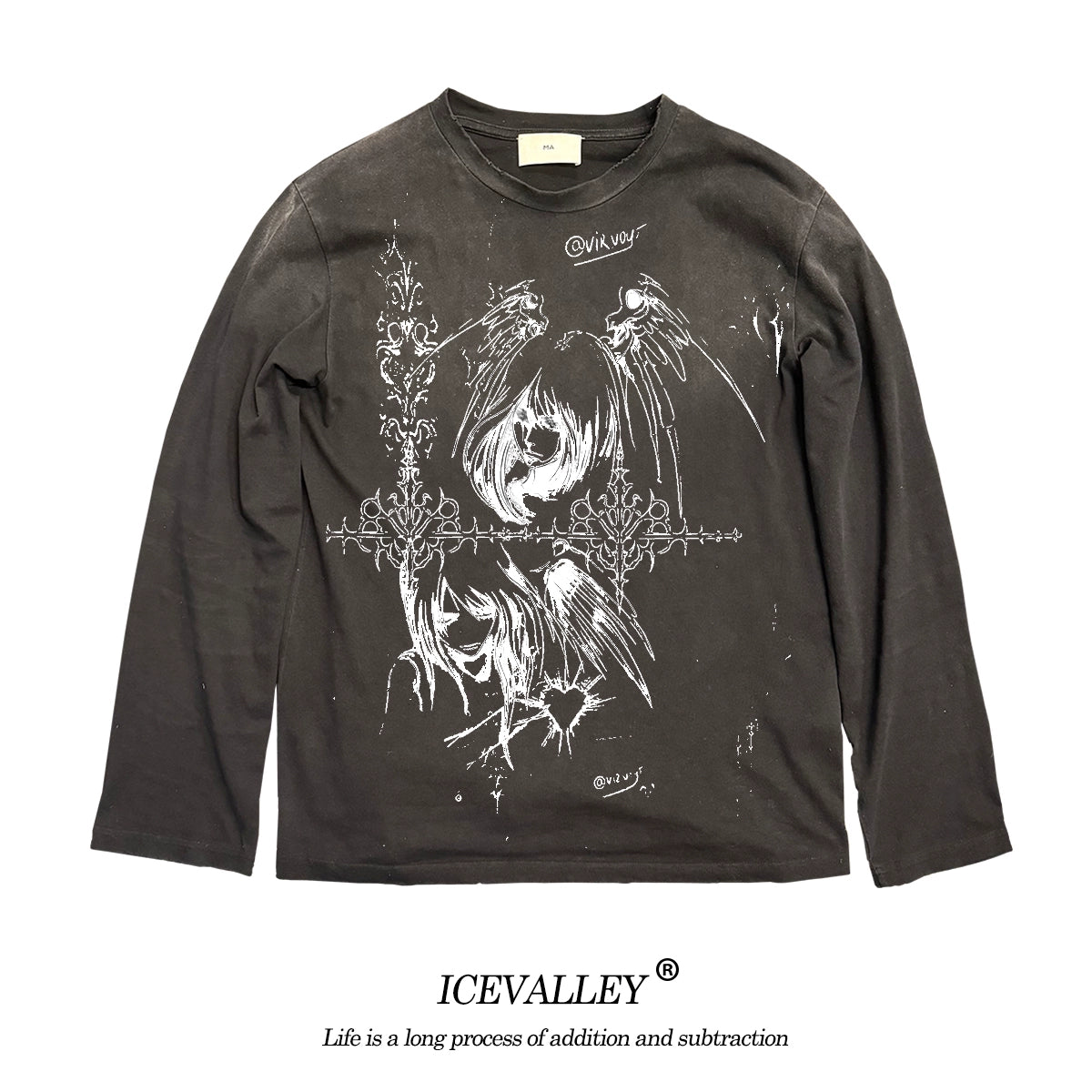 Wang Youbing Studio! ooootd 260g 100% Cotton Long sleeve Tee