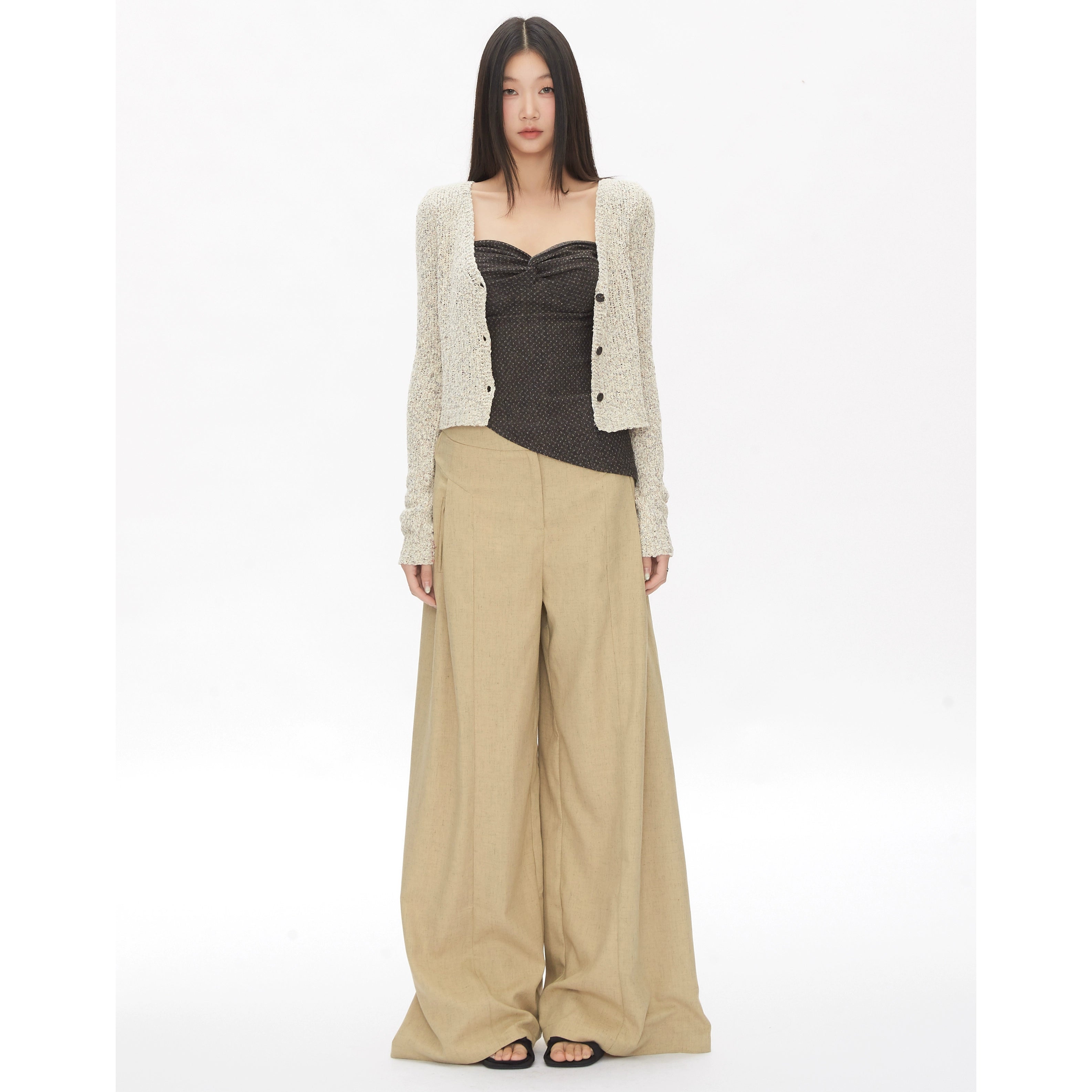 WITHMIN Suit Low-rise Loose Casual Straight-leg Pants