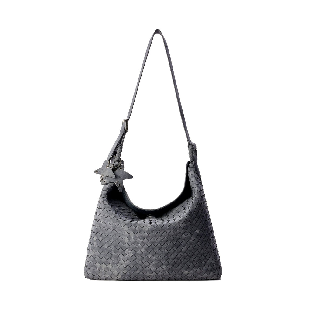 ECODAY Suede Woven Bag Large Capacity Tote Bag