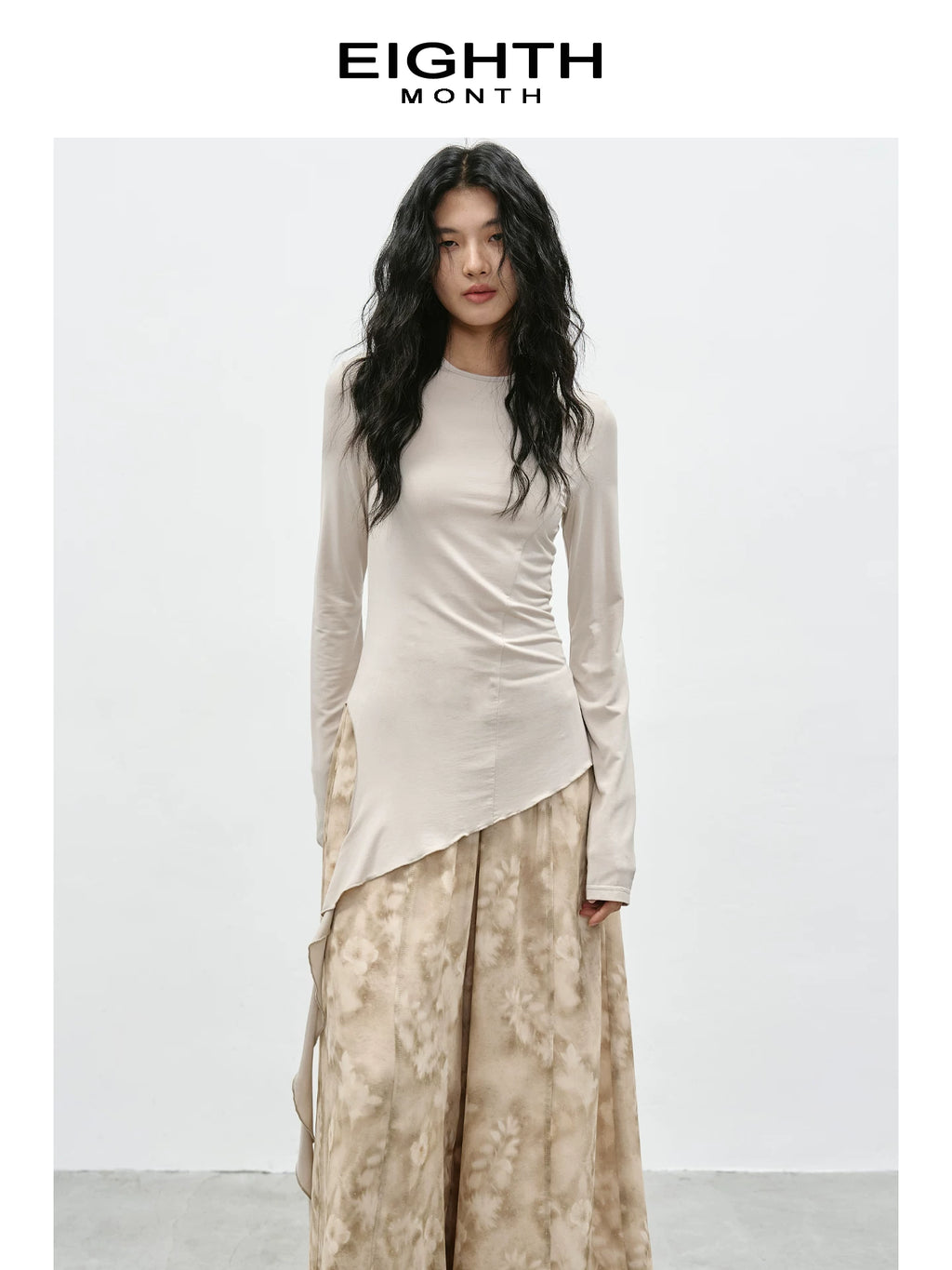 EIGHTHMONTH Split Streamer Slim Long Sleeve
