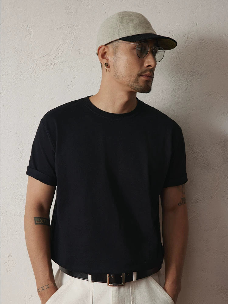 SUPERTOFU Cool and Comfortable Micro-elastic Quick-drying Casual Tee
