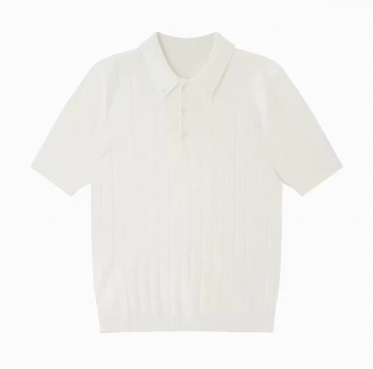 AMBSOM Anti-wrinkle Skin-friendly Waist Versatile Polo Shirt Tee