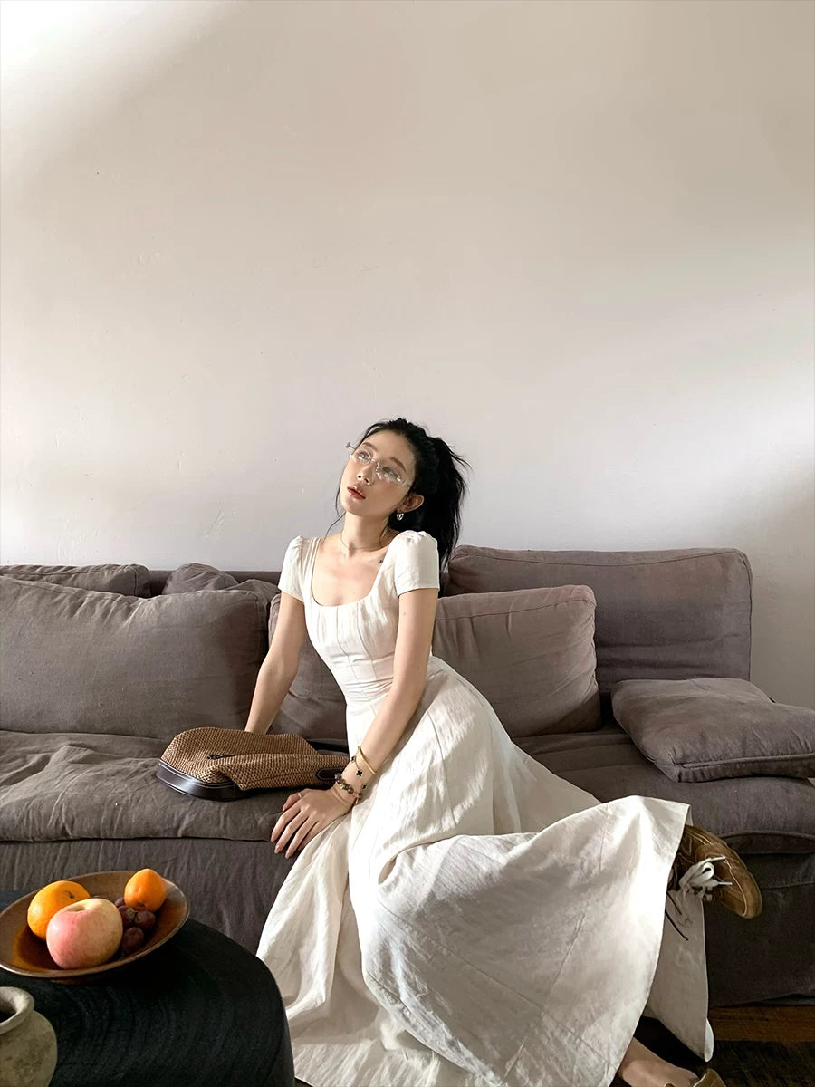 YOUNG KYLIN Lazy and Loose Waist Long Skirt