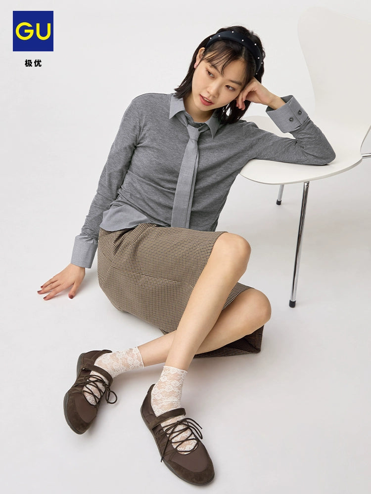 GU Strap-on Ballet Casual Shoes