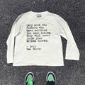 Wang Youbing Studio! Flowers 220g 100% Cotton Long Sleeve Tee