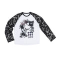 HAS2SONS Polka Dot Shoulder Contrast Long Sleeve