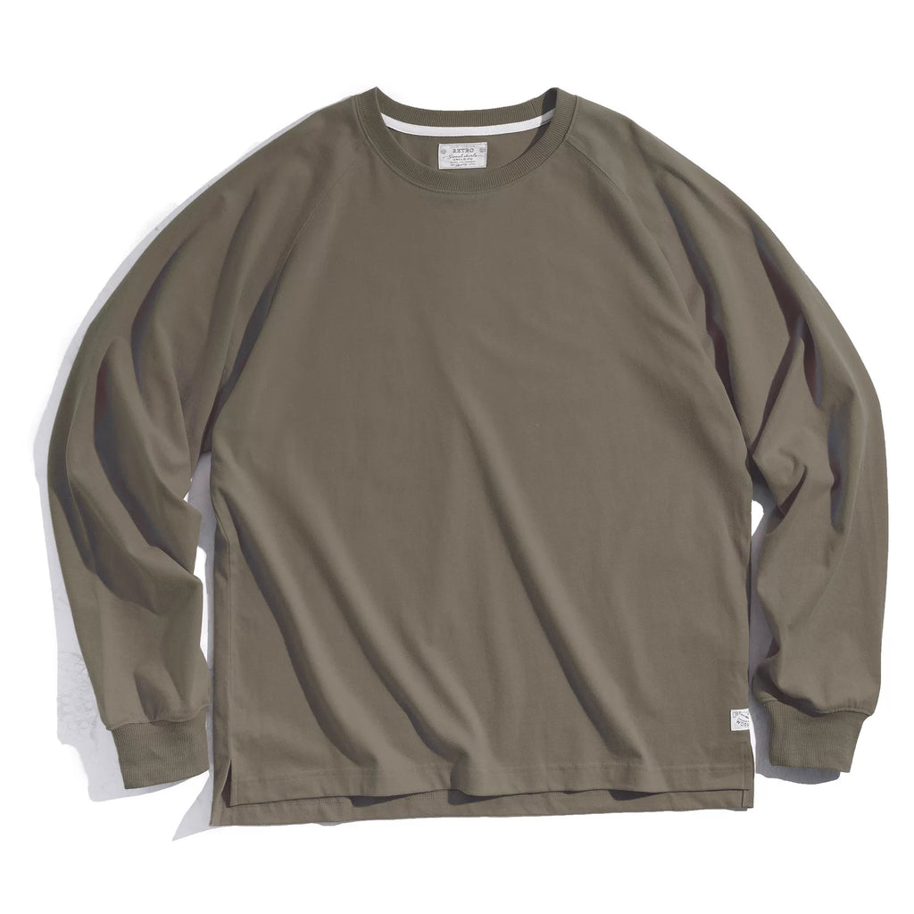 Madden loose cotton crew-neck long-sleeved shirt