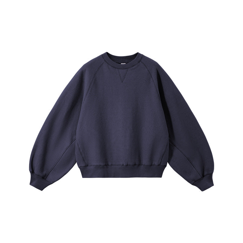 Inflation Lazy Crew Neck Fleece Sweater