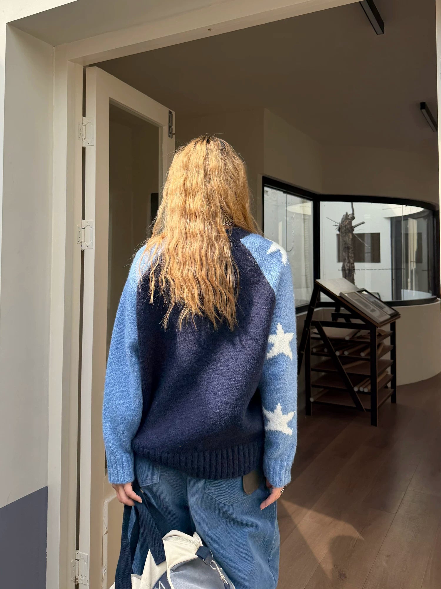 CCYE Contrasting Color Splicing Star Sweater