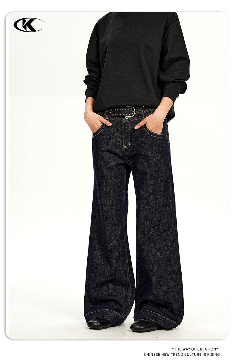 11KN Retro Slim-fit Three-dimensional Slim Casual Jeans