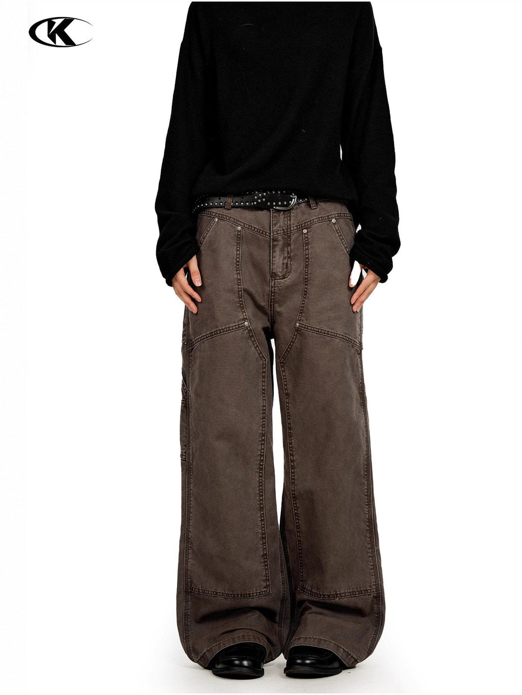 11KN Vintage Loose Versatile Wide Leg Casual Pants