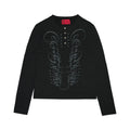 4AM Single Break Slim Fit Henry Neck Long Sleeve