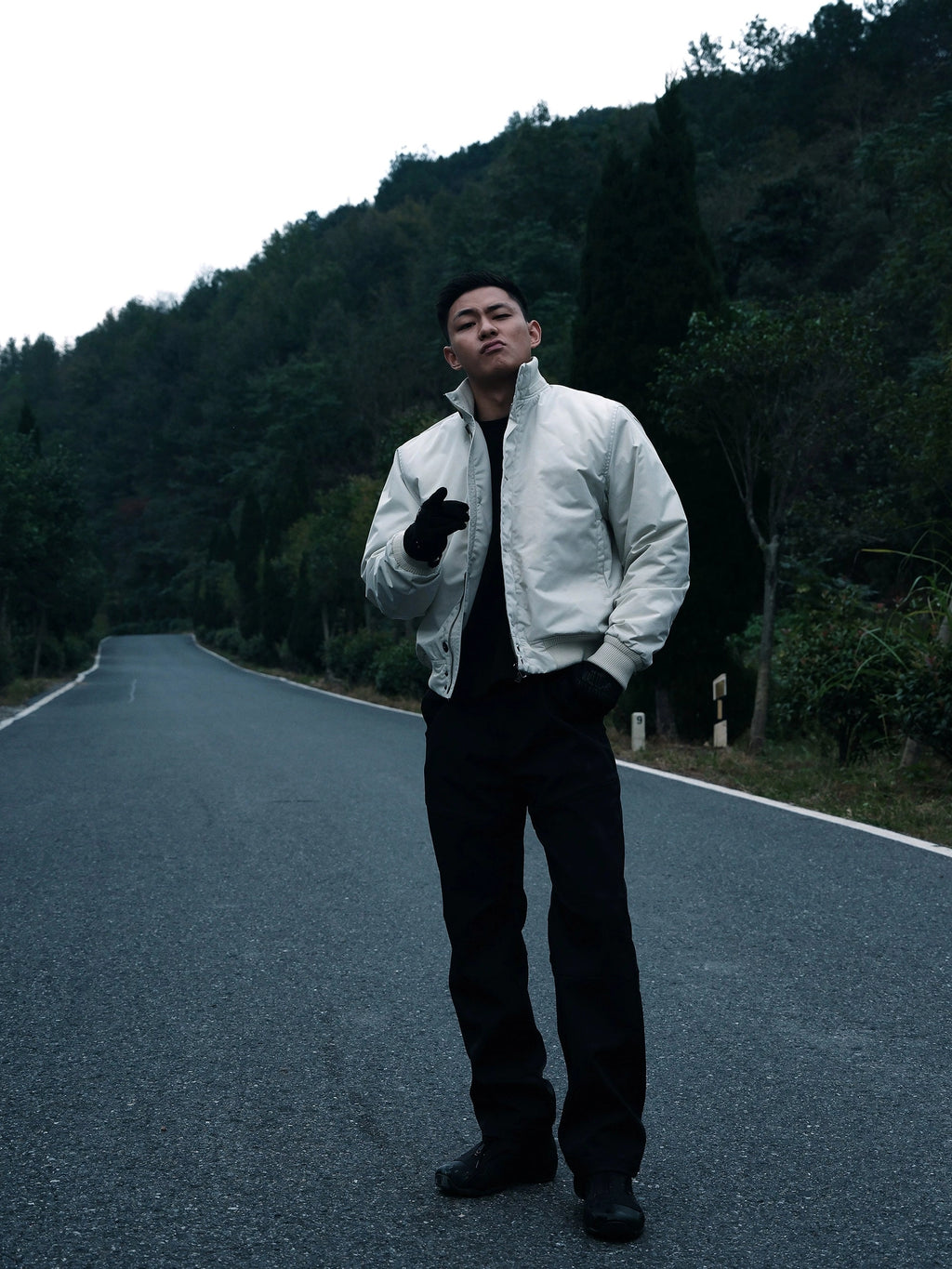 GTAL Stand-up Collar Thermal Printed Jacket