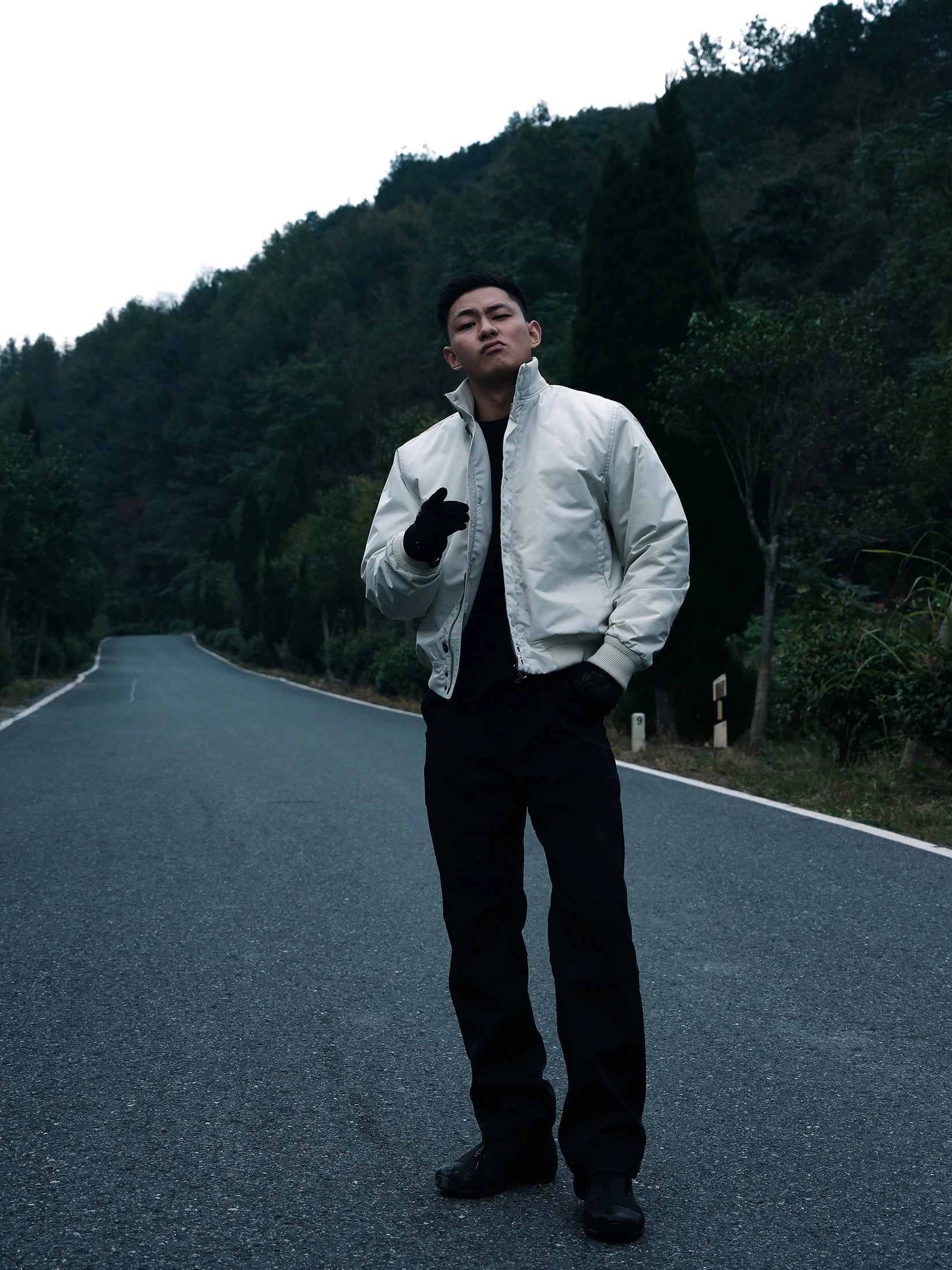 GTAL Stand-up Collar Thermal Printed Jacket