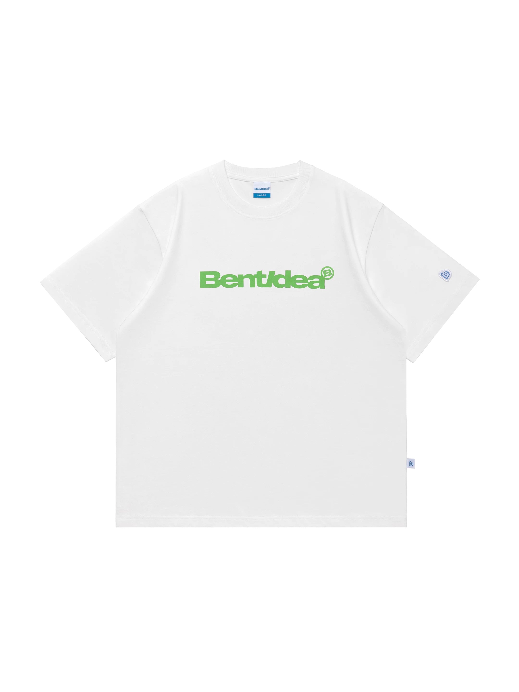 BENT IDEA Letter Print Casual Loose Tee