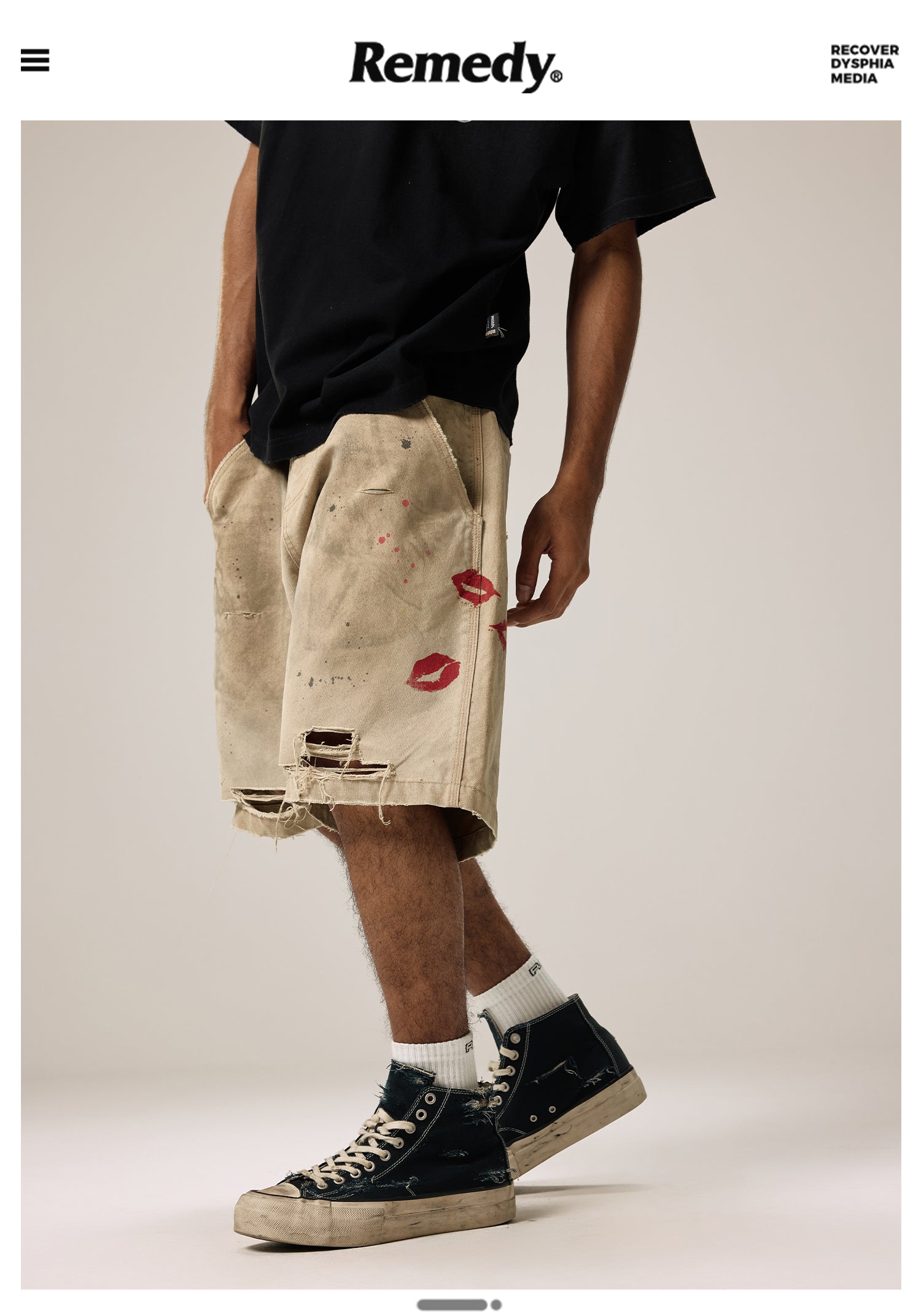 Remedy [D-kiss] tooling five-point Shorts