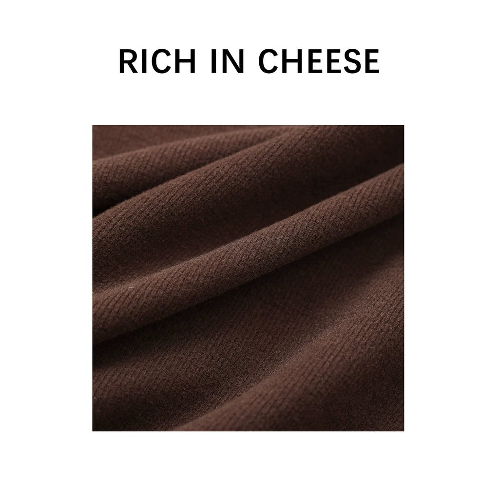 RICH IN CHEESE Stitched Fishtail Mesh Waist Dress