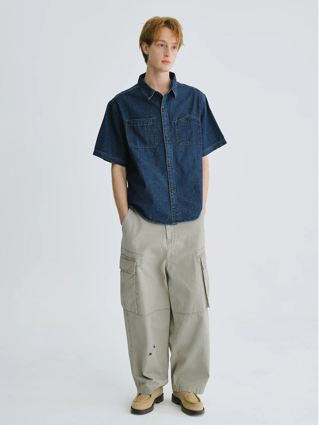 LIVINGTOWN Vintage Loose Versatile Denim Shirt