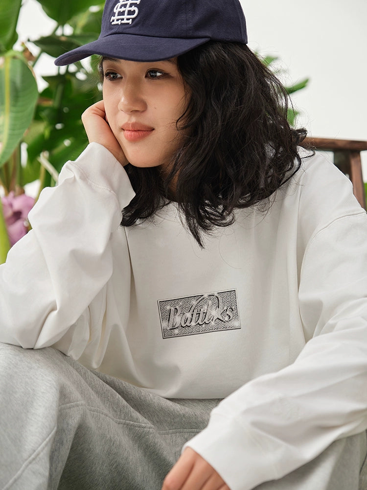 Battles Diamond Print Logo Long Sleeve