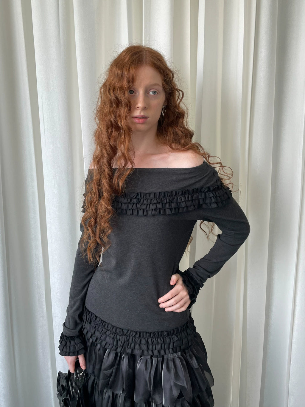 Loosesmell Multi-layer Lace Long-sleeved Sweater