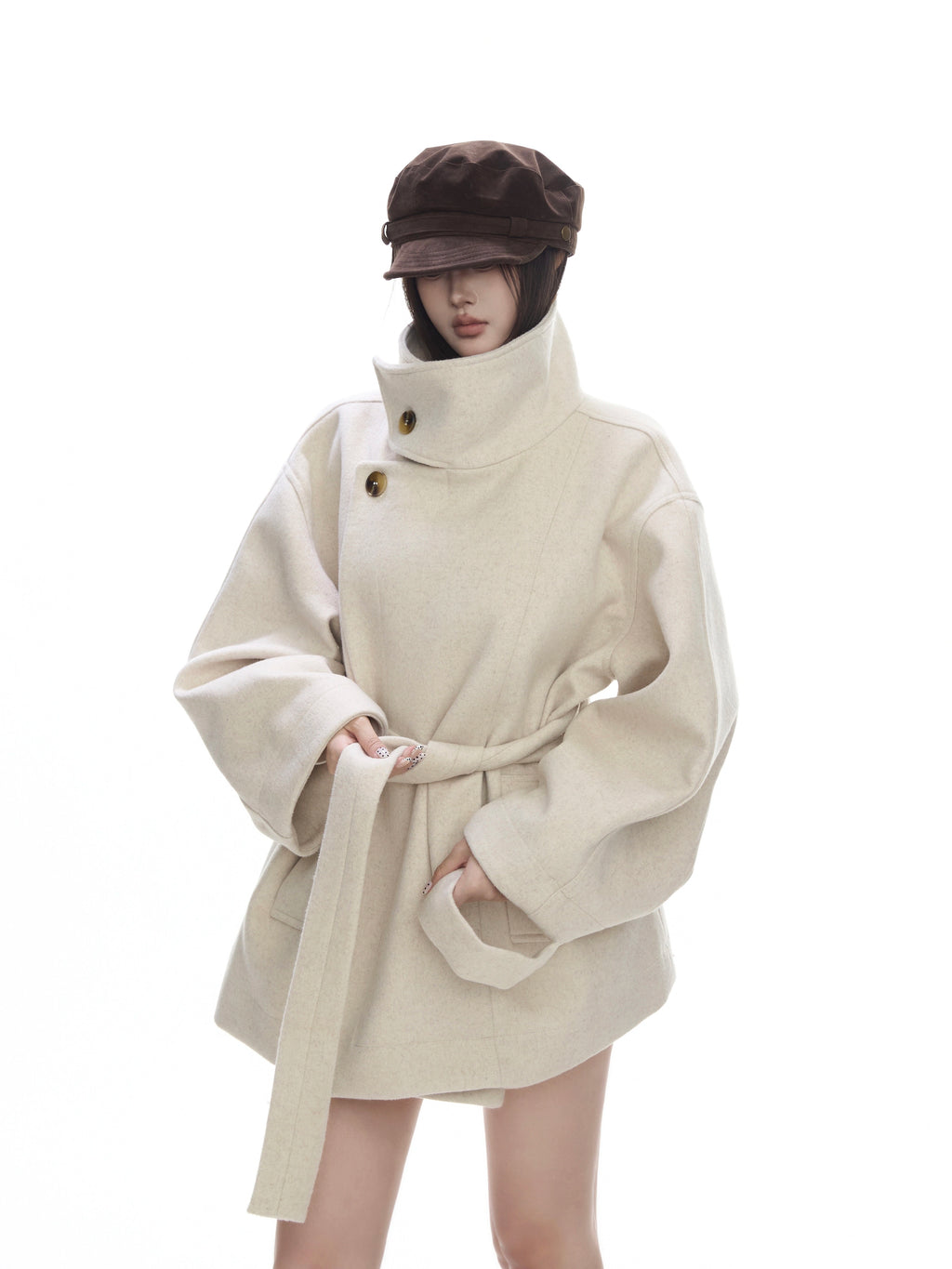 WITHMIN Loose and Thin Woolen Jacket