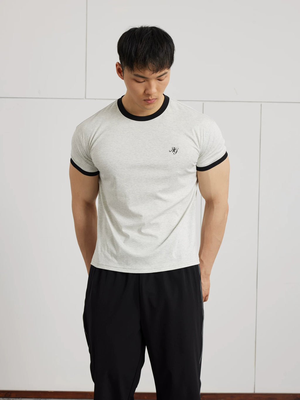AFTERGLOW Vintage Contrast Casual TEE