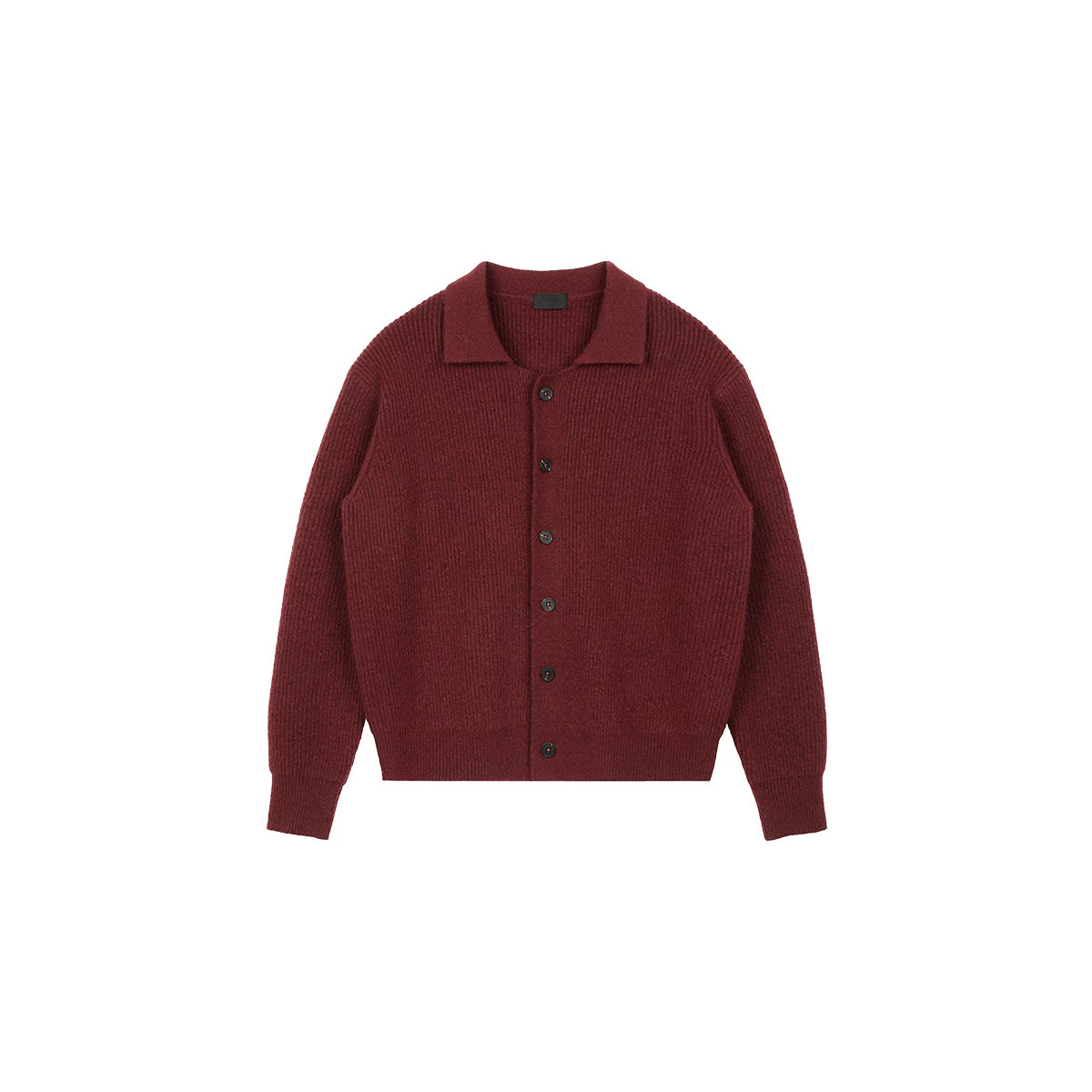 PLUS NO LOGO Thickened Lapel Short Sweater Cardigan