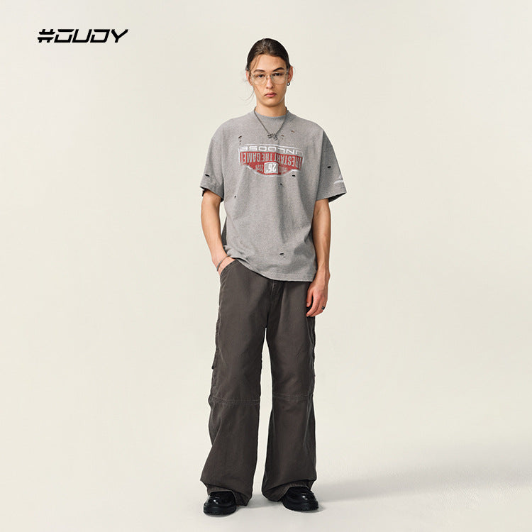 #OVDY 2025 230g Heavy Cotton Distress Short Sleeve Tee