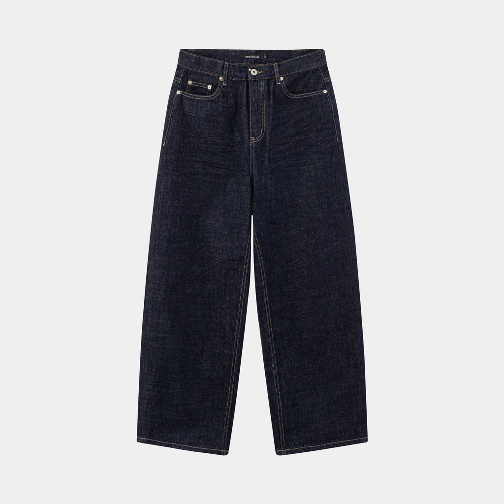 Anniehall Vintage Pleated Loose Jeans