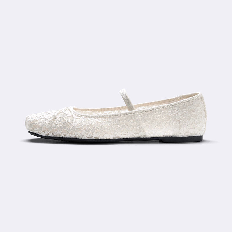 GU Strap Flat Heel Ballet Shoes