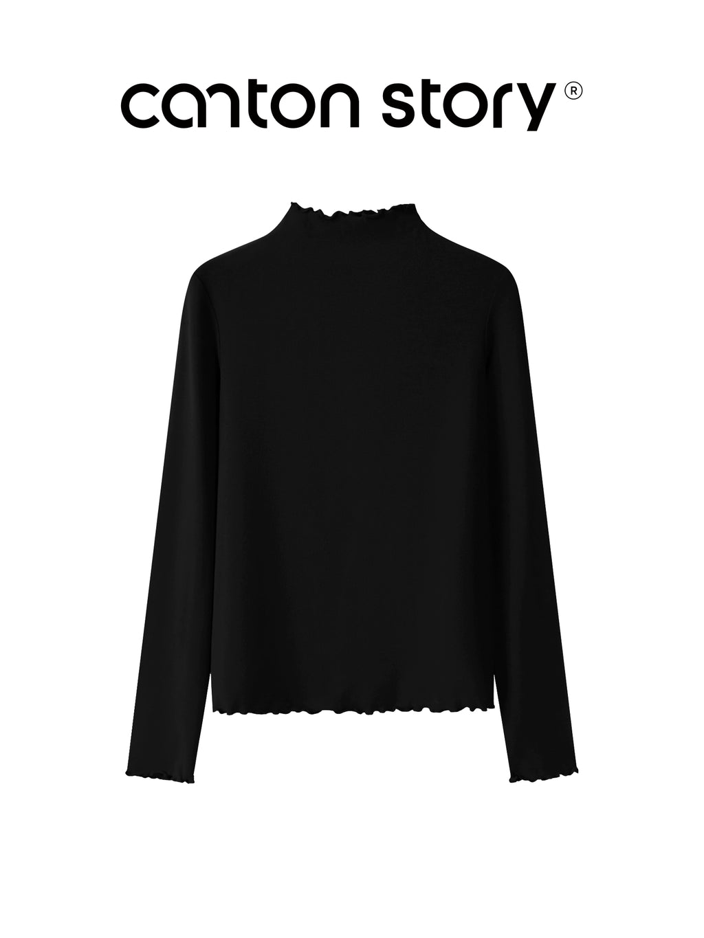 Cantonstory Shoulder Casual Versatile Bottom Shirt