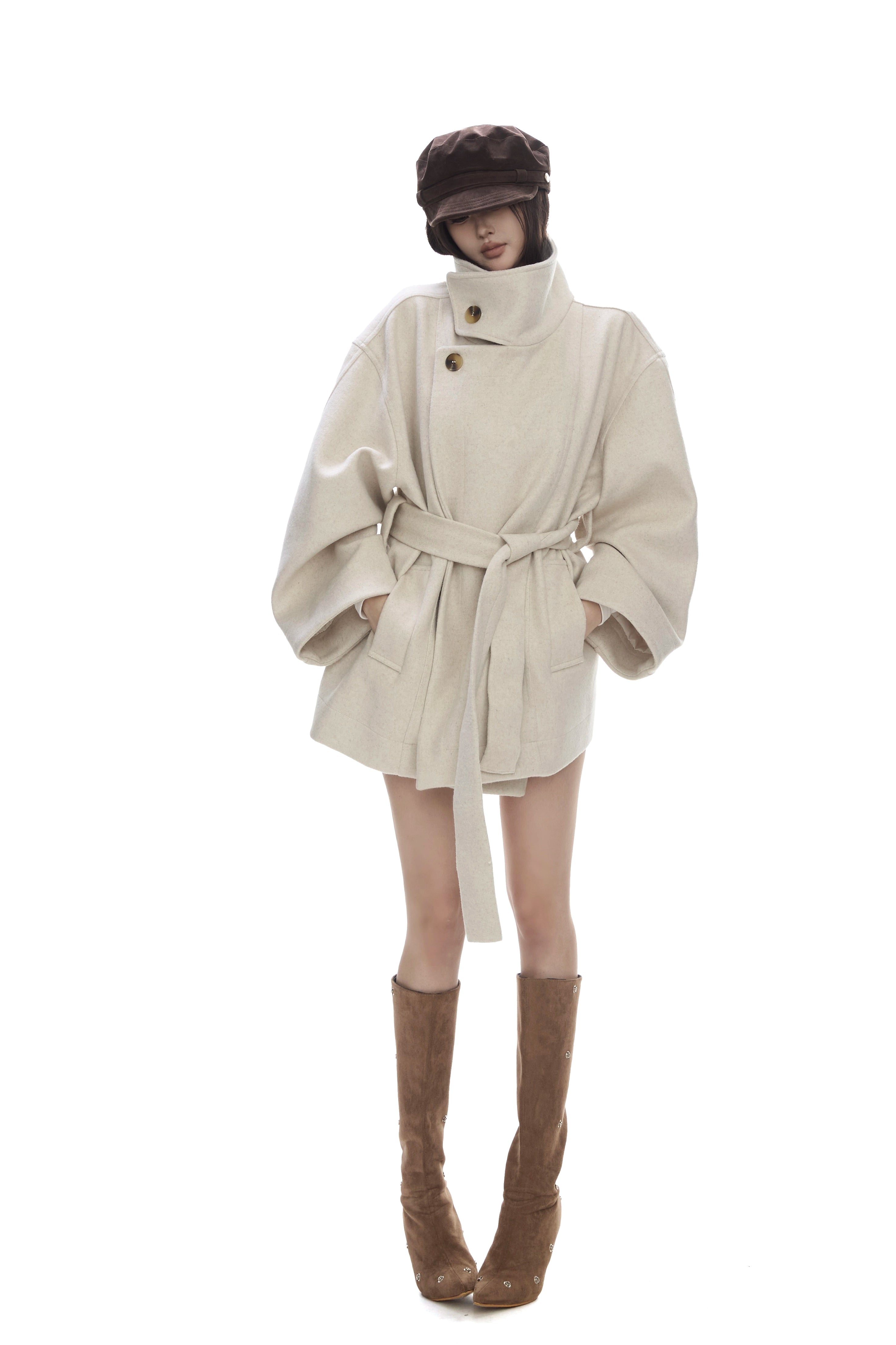 WITHMIN Loose and Thin Woolen Jacket