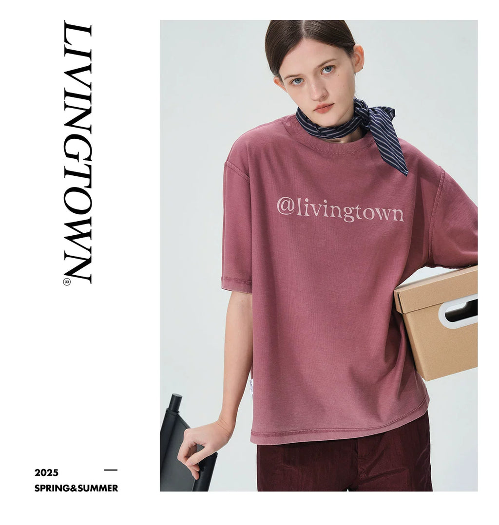 LIVINGTOWN Vintage Old Batik Loose Tee