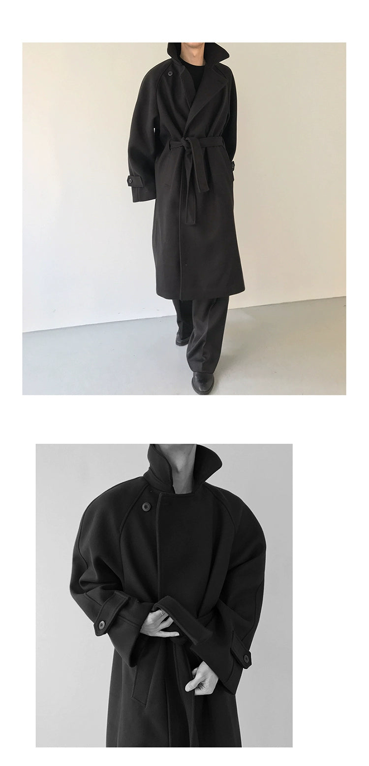 COLN Loose Lace-up Coat