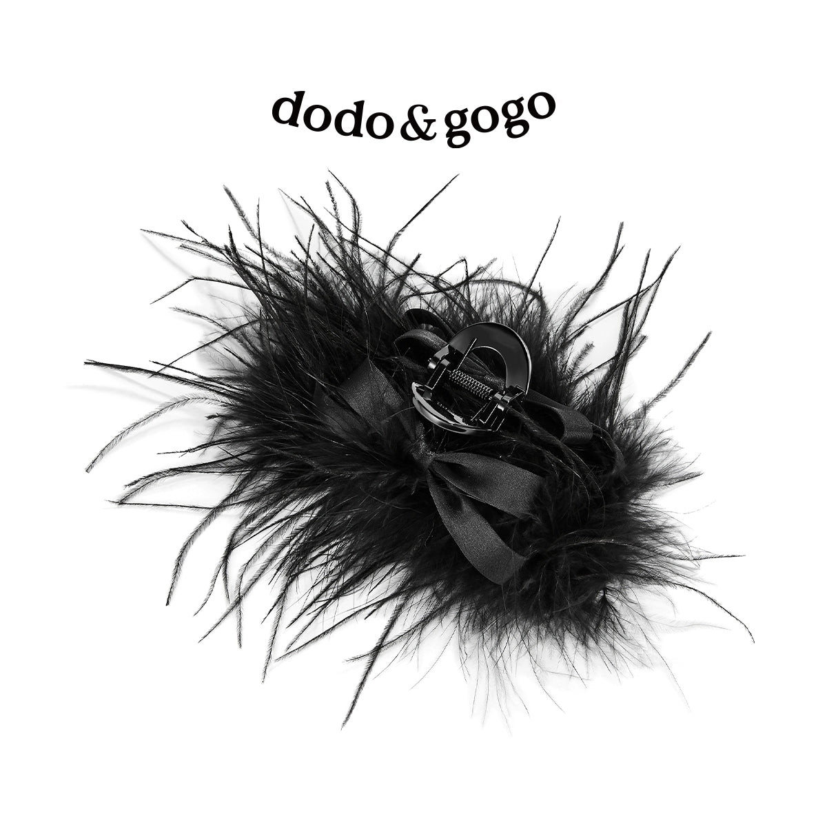 DODOGOGO Feather Bow Clip