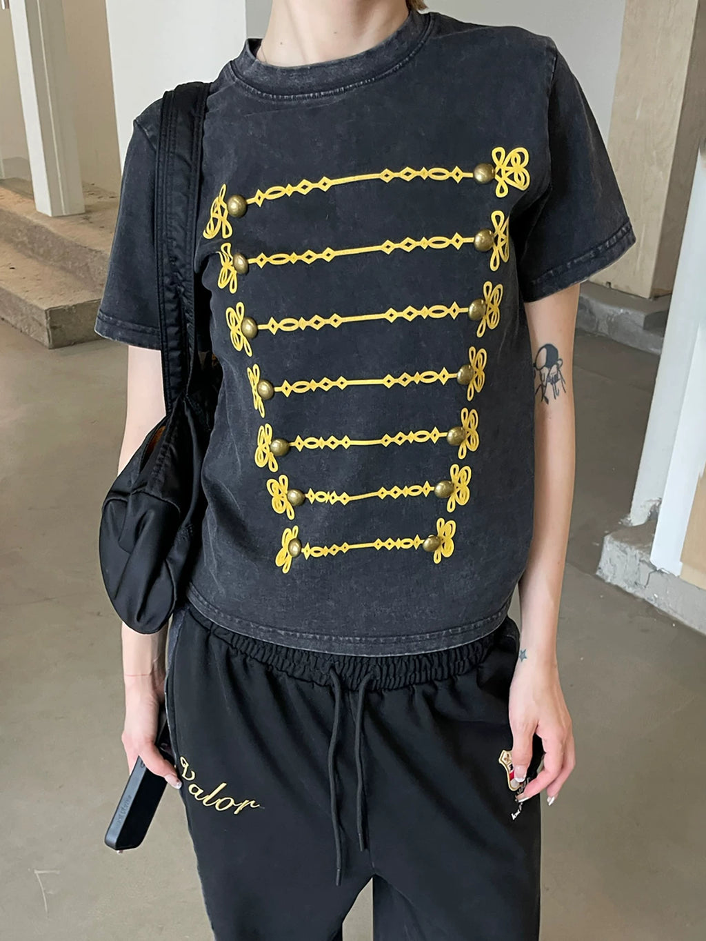 MMBBT Front Shoulder Crew Neck Short Tee