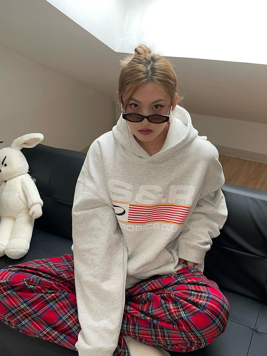 SOSER Vintage Casual Foam Hooded Sweater