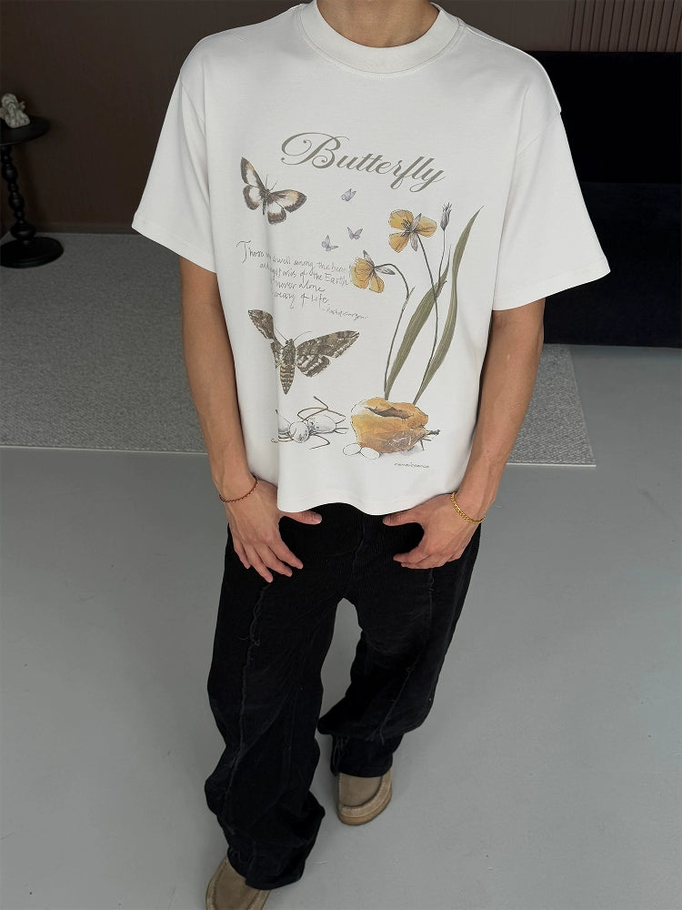 CENSMADE Reborn Butterfly Print Tee.