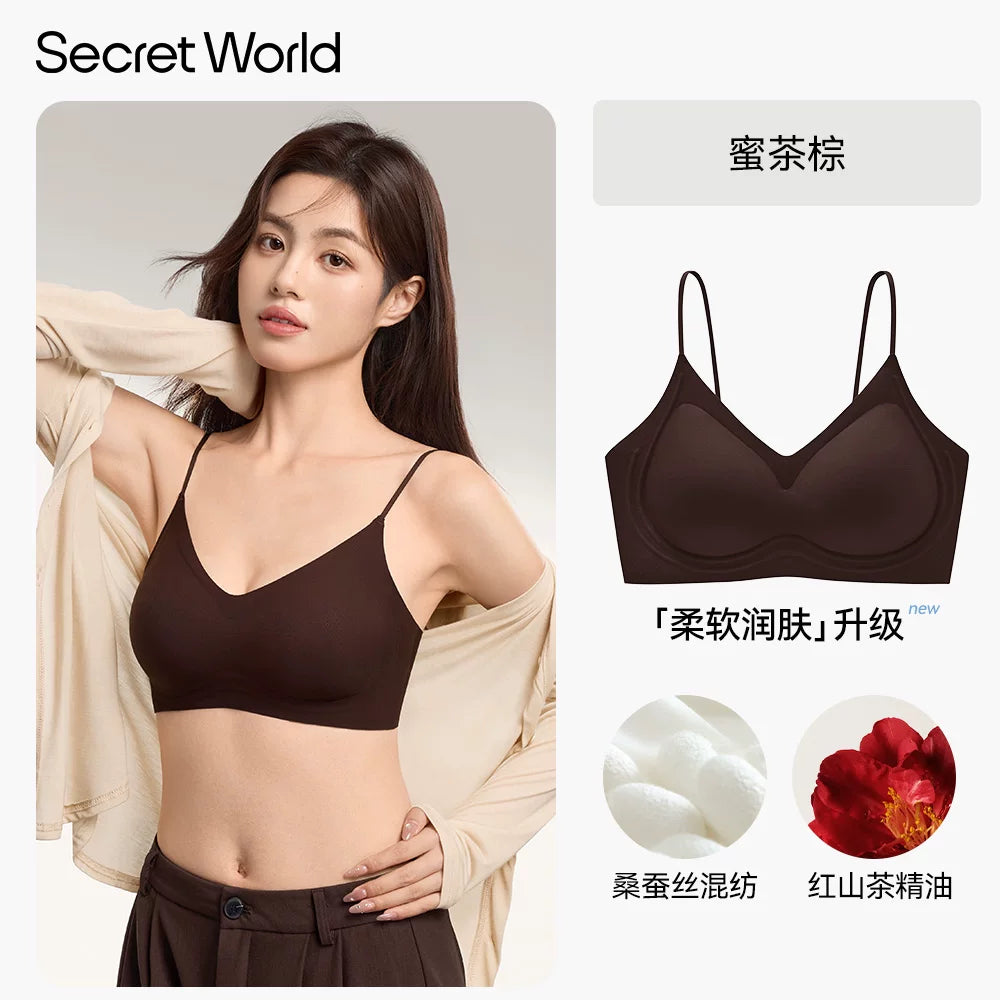 Secret World Traceless Shoulder Strap Bra