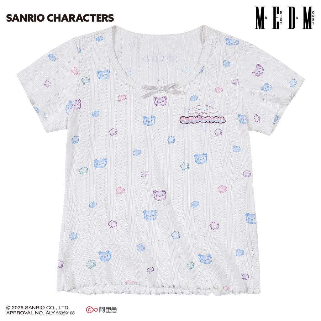 MEDM Candy Printed Knitted Casual Tee